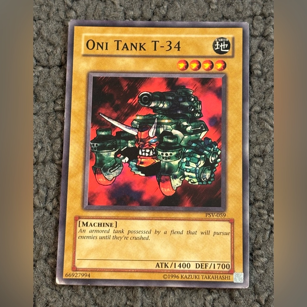 Yu-Gi-Oh Oni Tank T-34 PSV-059